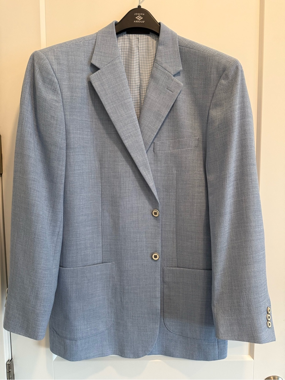 Scandia Woods Men's Light Blue Single-Breasted Sport Coat Blazer 42L
